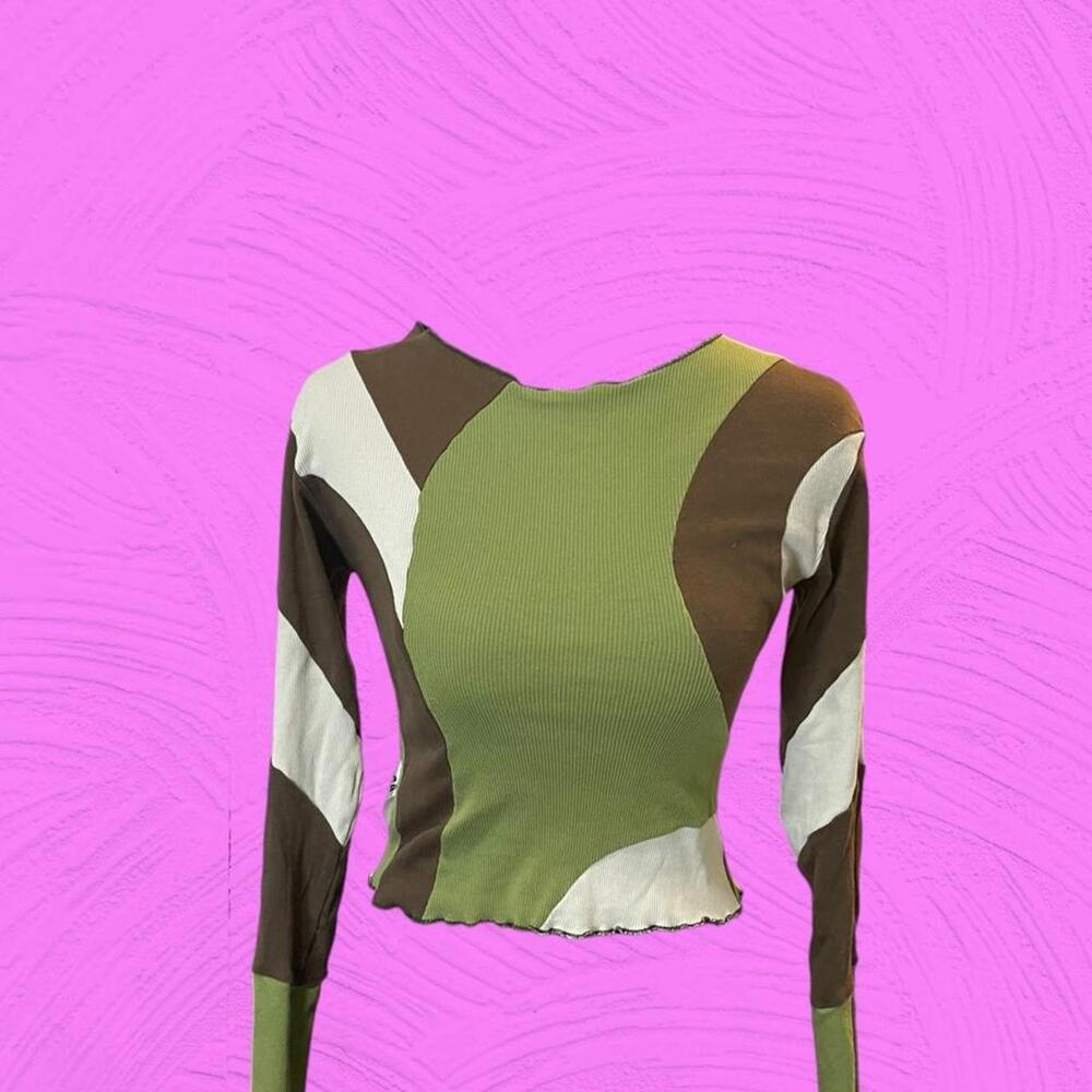 Minga london ribbed colorblock long